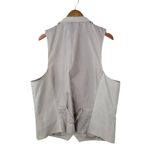 Structure Vest Size XXL Tan Khaki Button Up Classic Mens 2XL - Picture 3 of 5